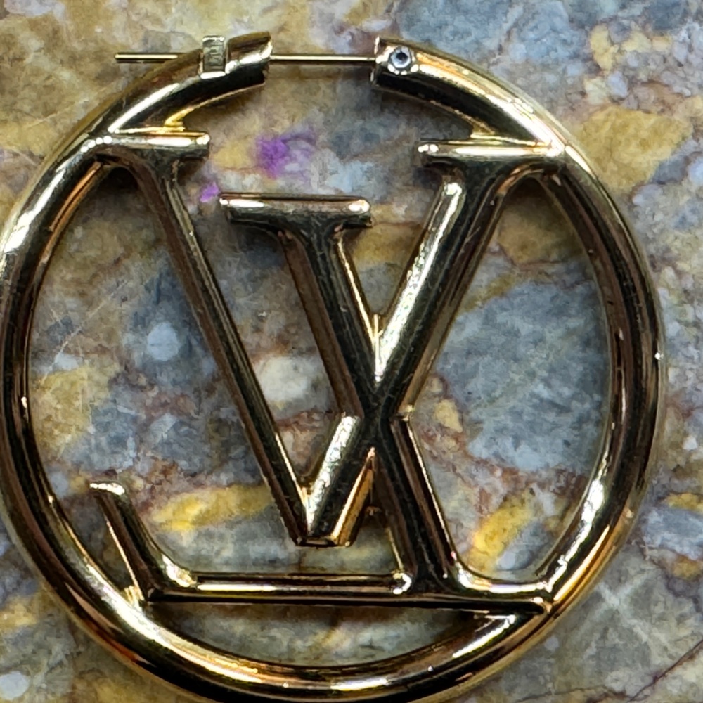 Louis Vuitton Orange Box with Blue Ribbon AUTHENTIC LV HOOPS! As seen on tv! - Picture 3 of 13